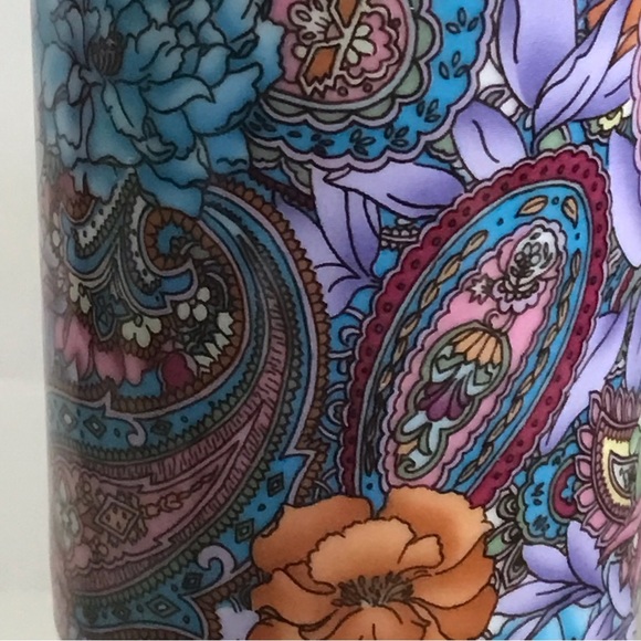 Set of 2 Fine Porcelain Paisley Floral Design Coffee Mugs By Tabletops Unlimited - Picture 10 of 16